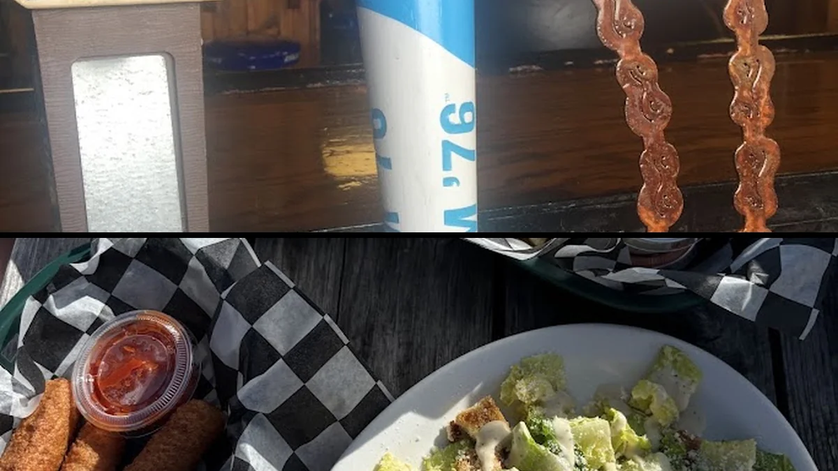Casual dining room beside Lake Erie.